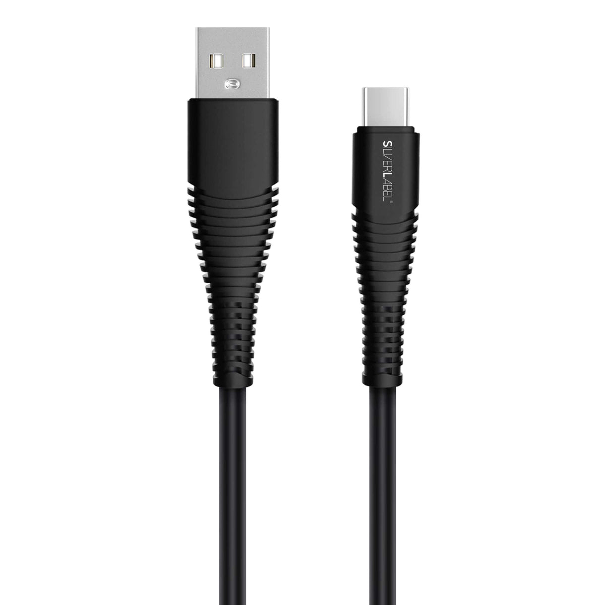 SilverLabel 1m USB-A to USB-C Cable Black