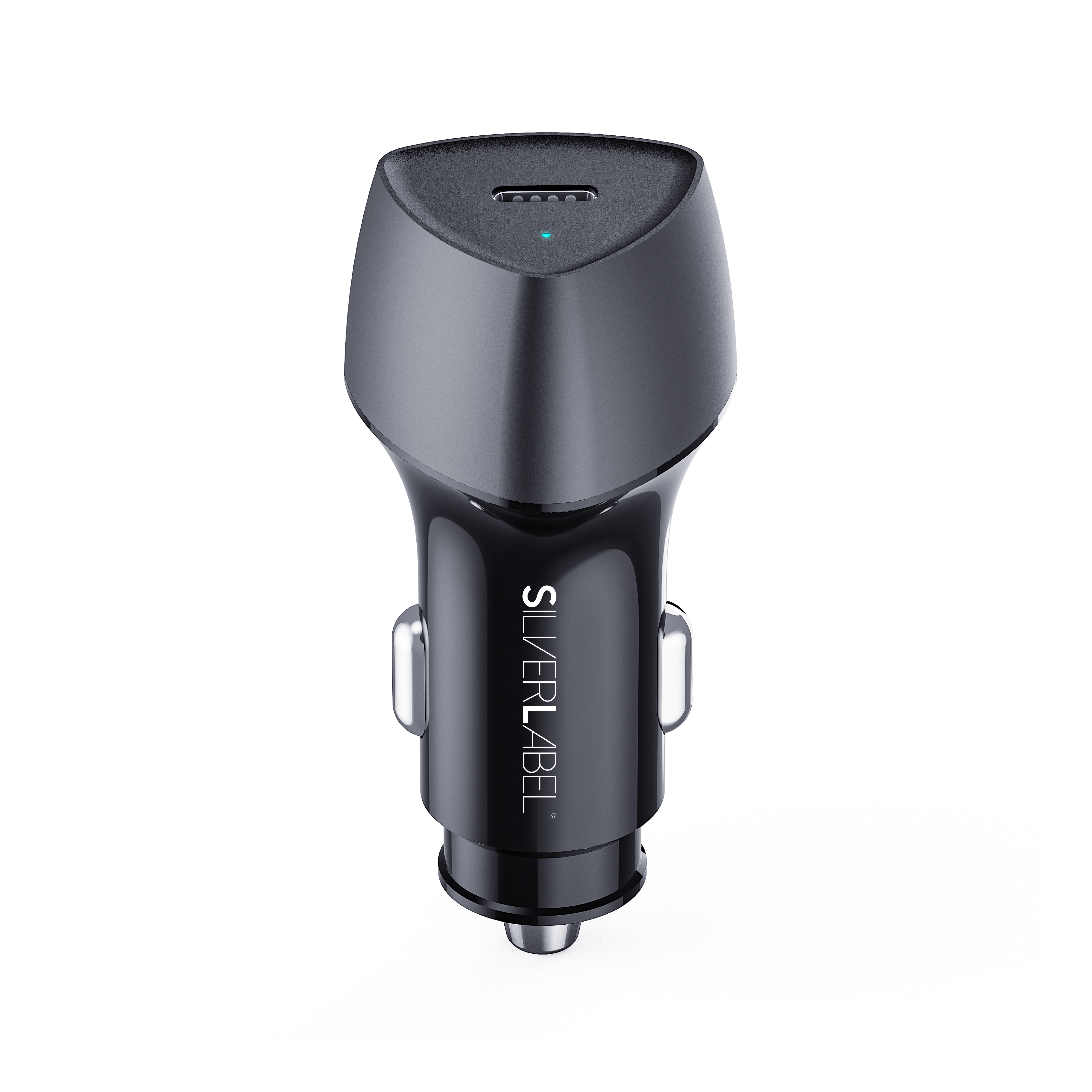 SilverLabel 20W PD Car Charger Black