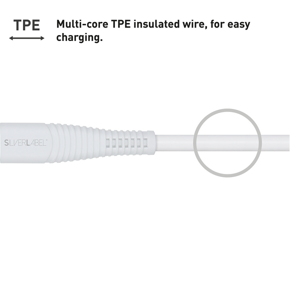 SilverLabel 3m USB-C to Lighting Cable White
