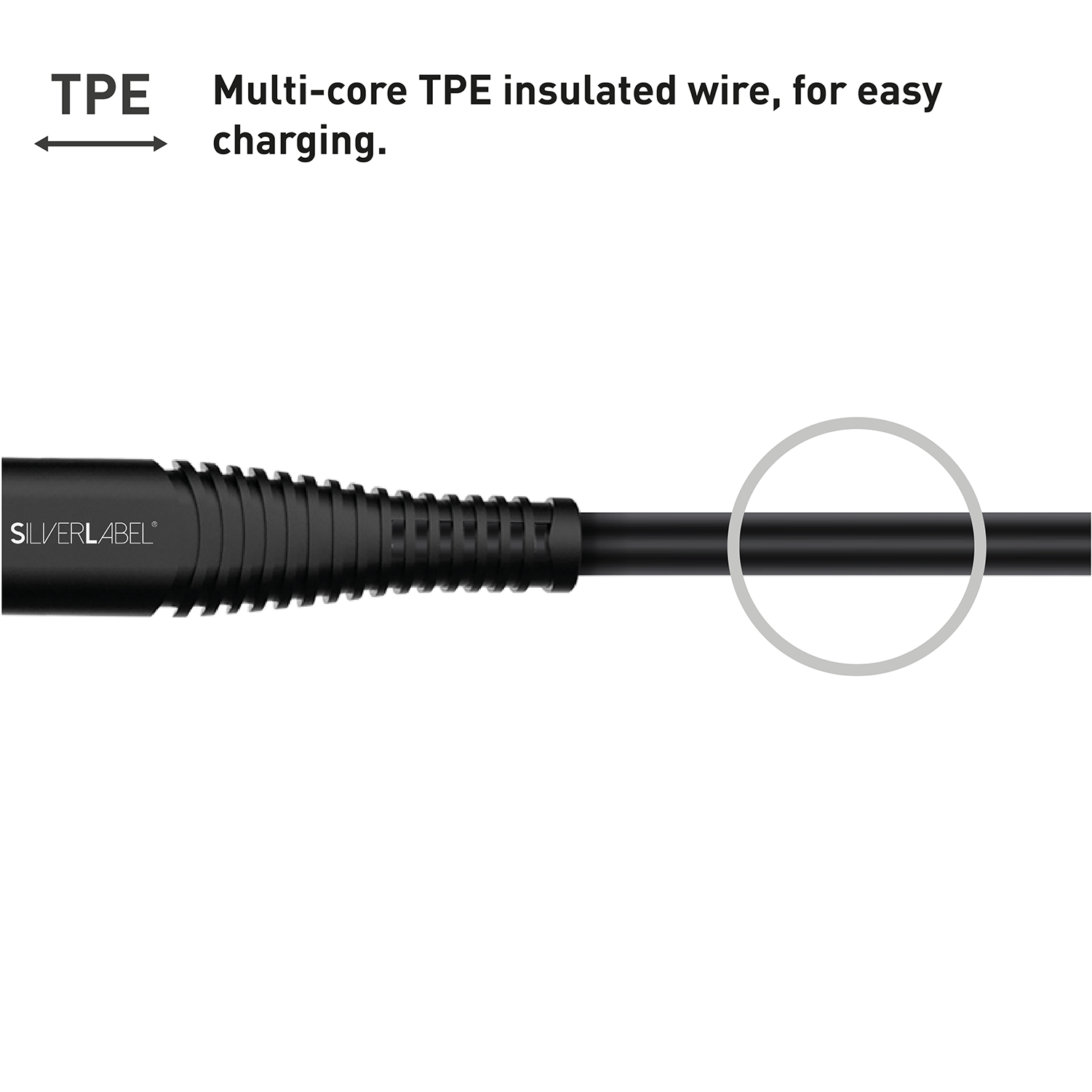 SilverLabel 3m USB-C to USB-C Cable Black 
