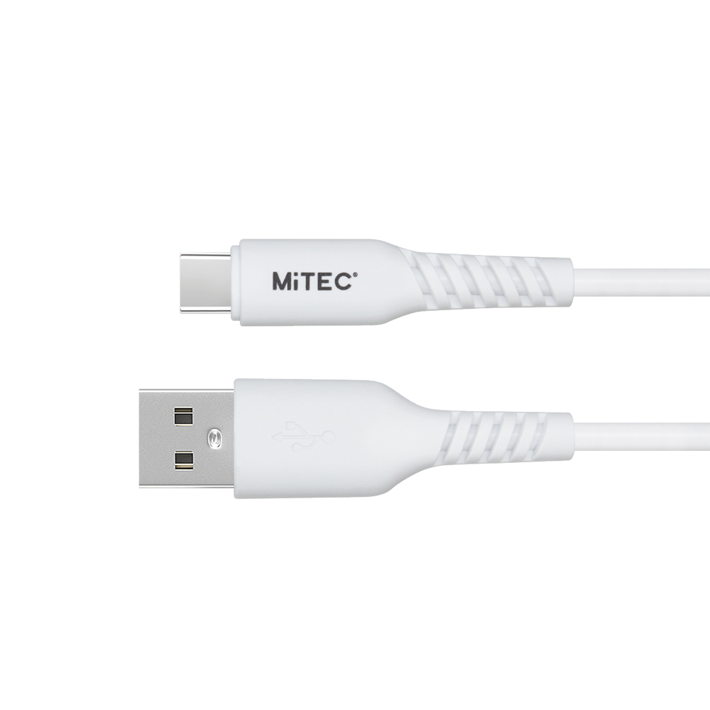 MiTEC MiPOWER USB-C to USB-A Cable - 2m - White - 0