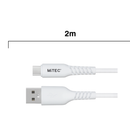 MiTEC MiPOWER USB-C to USB-A Cable - 2m - White-3