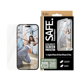 SAFE. by PanzerGlass™ Screen Protector Ultra Wide Fit for Apple iPhone 16 Plus - 0