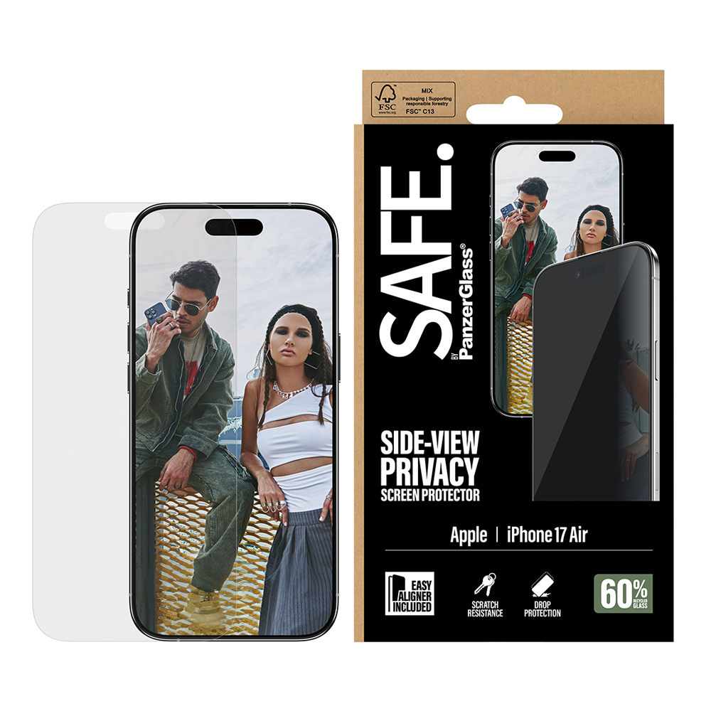 SAFE Privacy Glass for iPhone Air UWF w/Aligner