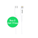 MiTEC USB-C to Lightning 1M Charging Cable - White-1