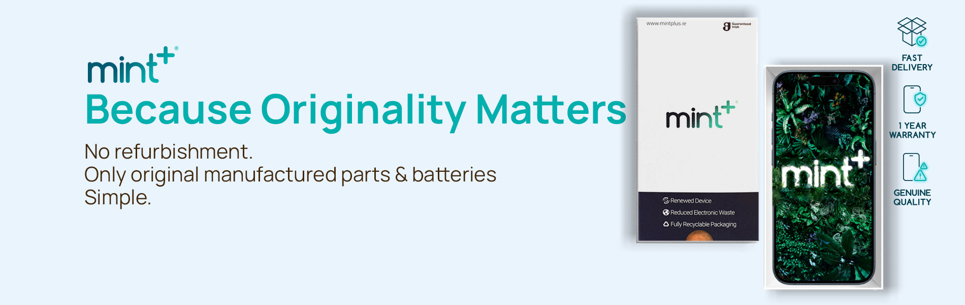 Refurbished iPhones and Smartphones | Unlocked Phones | Mint+®Ireland