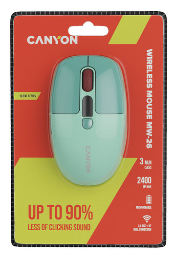 Canyon Wireless Mouse CNS-CMSW26 Green