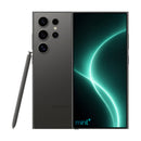 photo of Samsung Galaxy S24 ultra black with mint+ wallpaper
