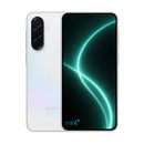 photo of Samsung Galaxy A36 white with mint+ wallpaper