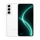 photo of Samsung Galaxy S22 plus white with mint+ wallpaper