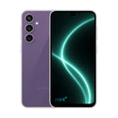 photo of Samsung Galaxy S23 FE purple with mint+ wallpaper