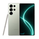 photo of Samsung Galaxy S25 ultra green with mint+ wallpaper