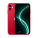 Photo of iPhone 11 red with mint+ wallpaper