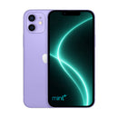 Photo of iPhone 12 mini purple with mint+ wallpaper