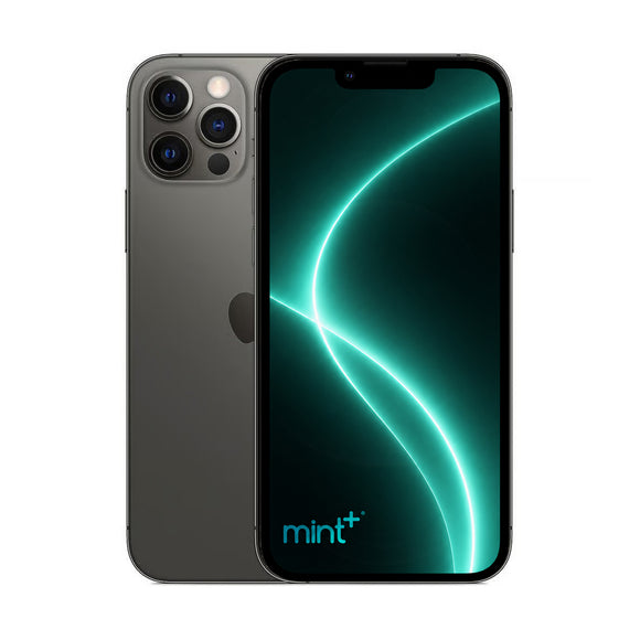 Photo of iPhone 12 pro green with mint+ wallpaper