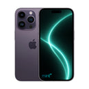 Photo of iPhone 14 pro purple with mint+ wallpaper