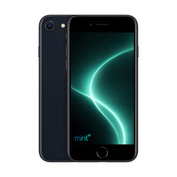 Photo of iPhone SE 3 black with mint+ wallpaper