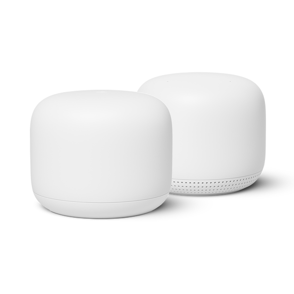 Google Nest Wifi Router plus Point 2PK White